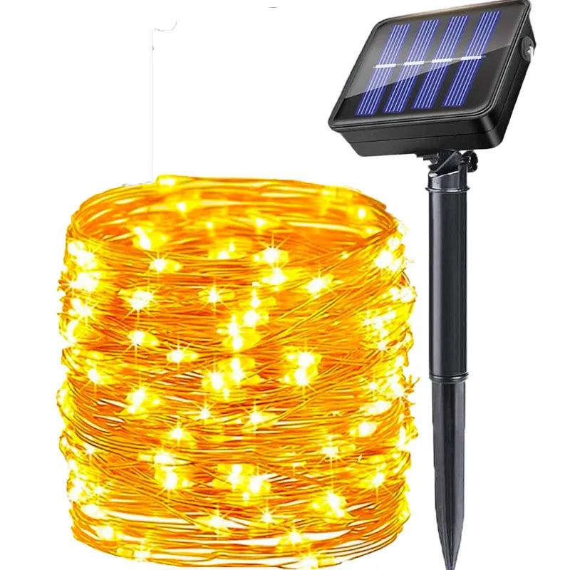 Solar Christmas Fairy Lights – Outdoor Waterproof LED String