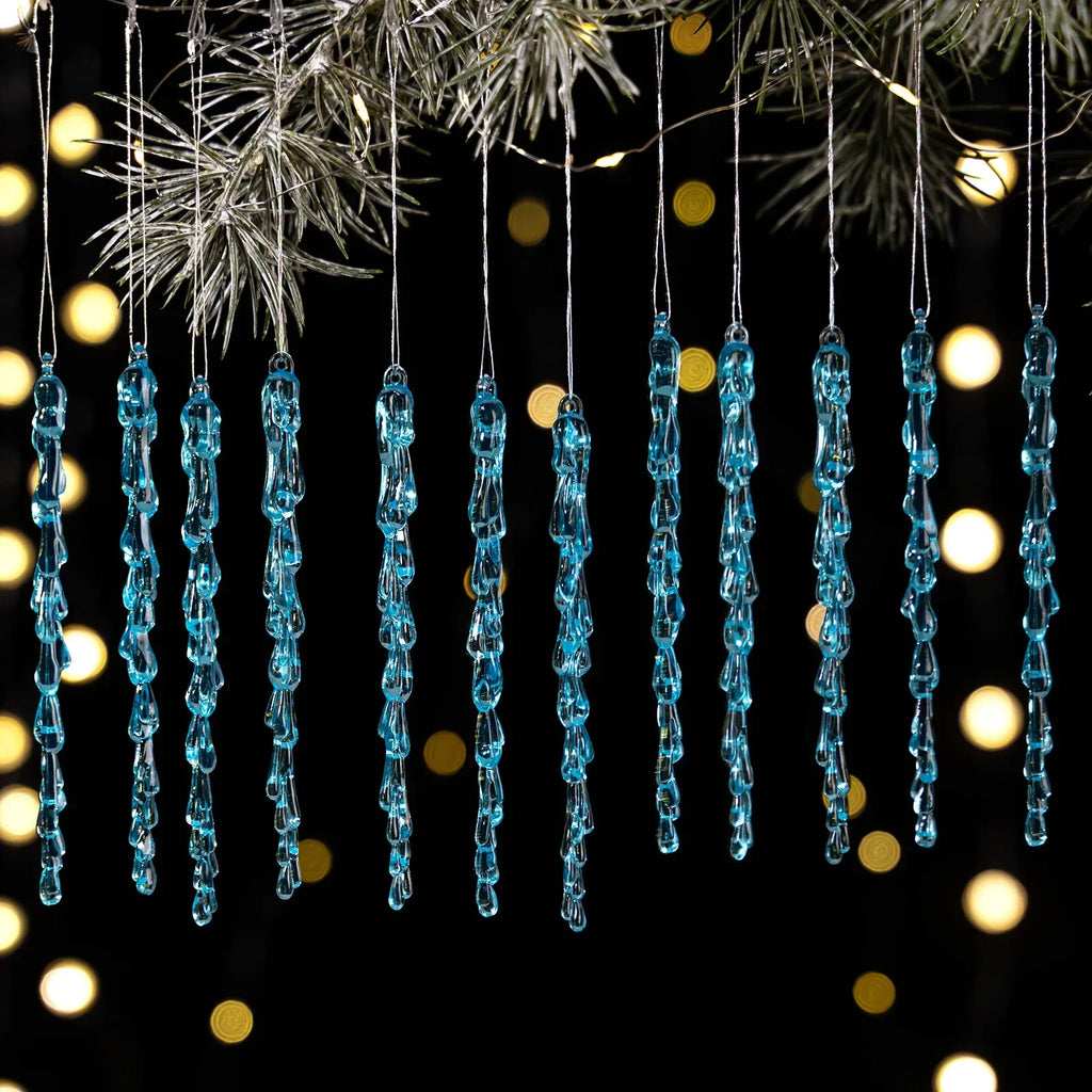 Transparent Acrylic Icicle & Snowflake Ornaments