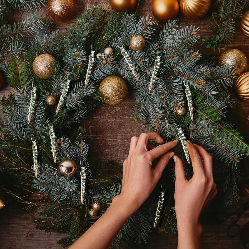 Transparent Acrylic Icicle & Snowflake Ornaments