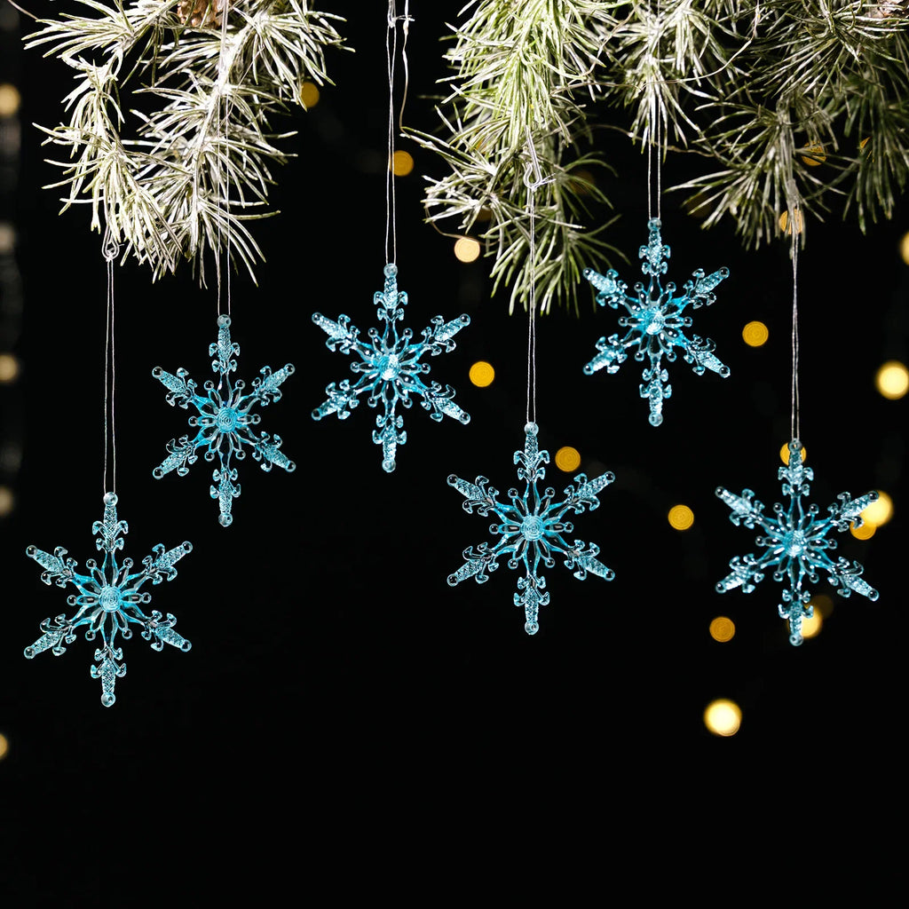 Transparent Acrylic Icicle & Snowflake Ornaments