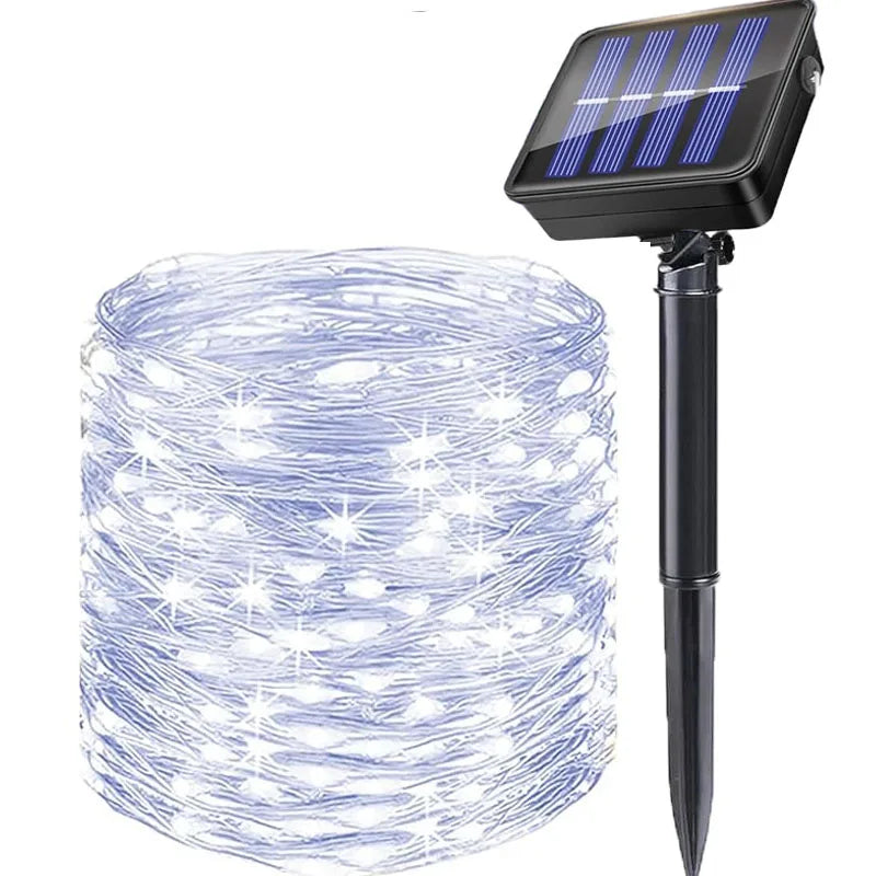 Solar Christmas Fairy Lights – Outdoor Waterproof LED String