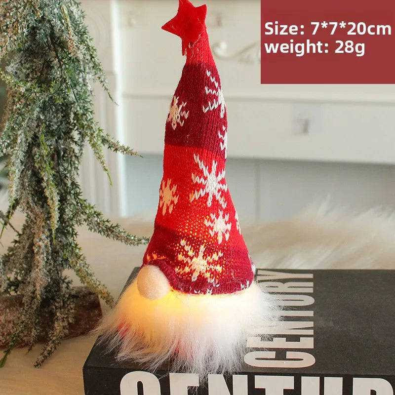 LED Christmas Gnome Decoration – Nordic Style Holiday Ornament