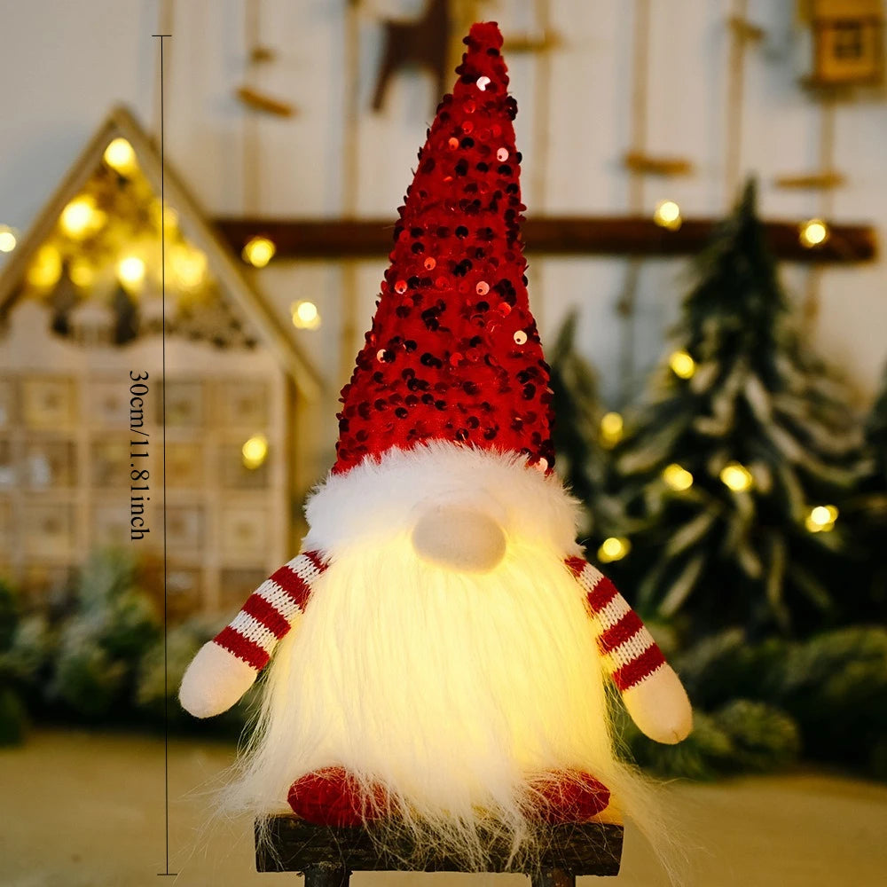 LED Christmas Gnome Decoration – Nordic Style Holiday Ornament