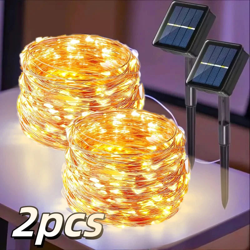 Solar Christmas Fairy Lights – Outdoor Waterproof LED String