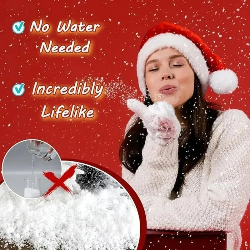 Magic Artificial Snow Powder – Fluffy Fake Snow for Christmas Decor ❄️✨🎄