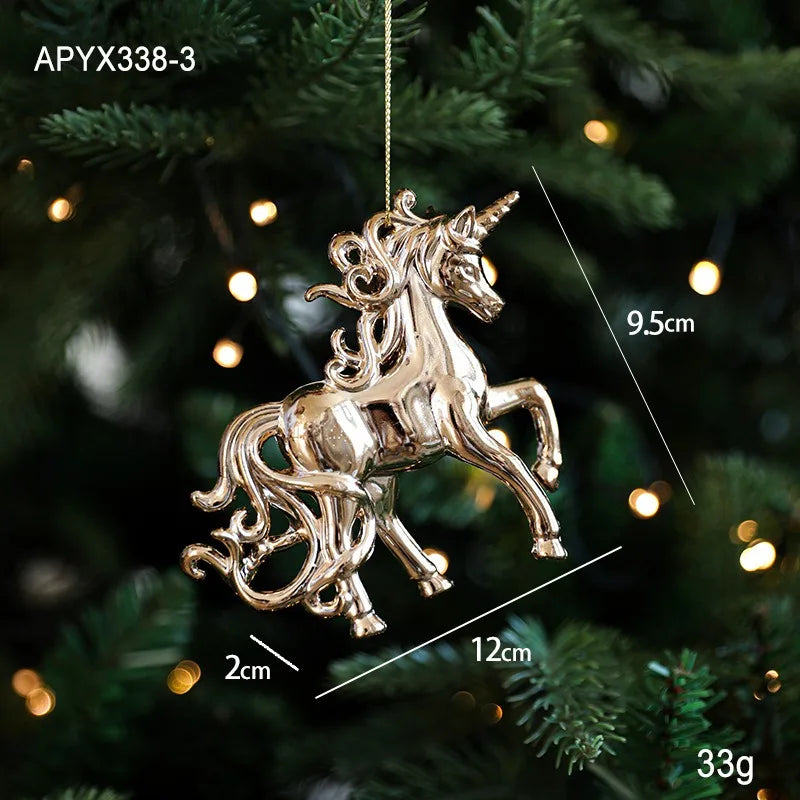Christmas Snow House Ornaments – Hanging Tree Decorations