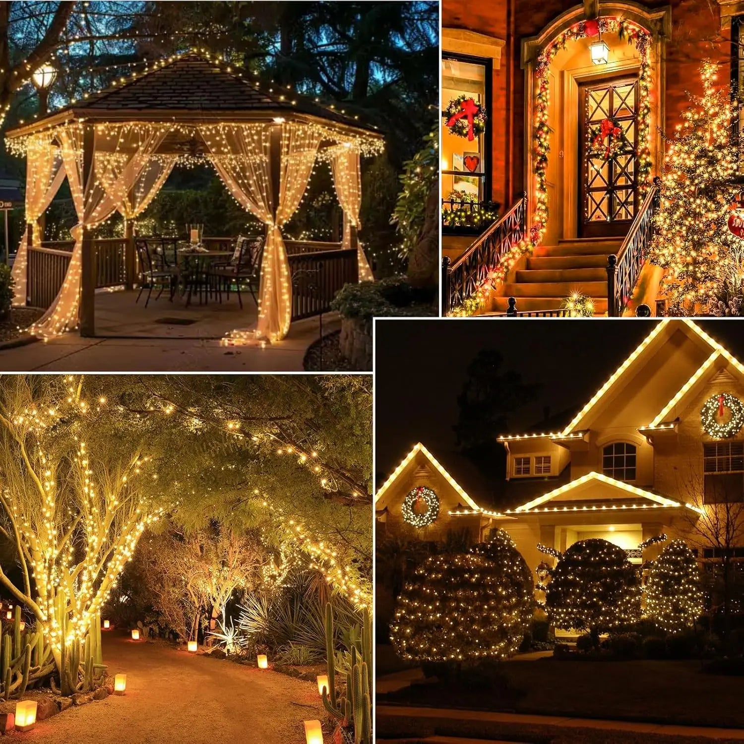 Solar Christmas Fairy Lights – Outdoor Waterproof LED String