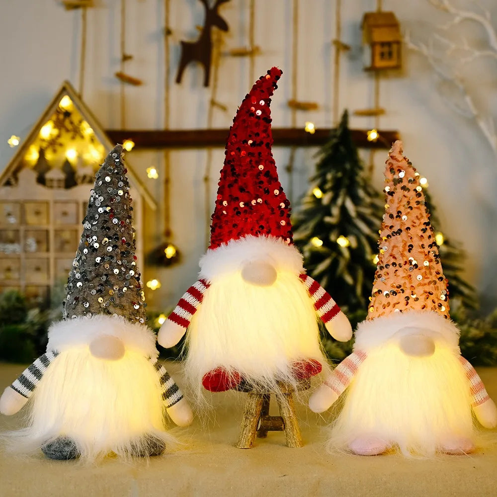 LED Christmas Gnome Decoration – Nordic Style Holiday Ornament