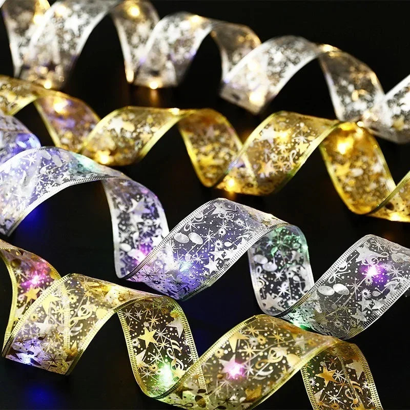 LED Christmas Ribbon Fairy Lights
