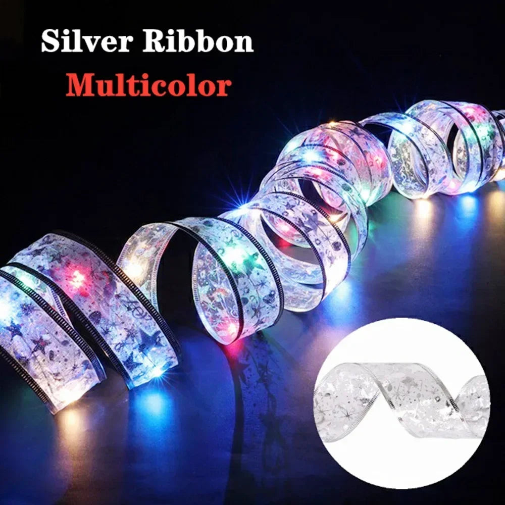 LED Christmas Ribbon Fairy Lights