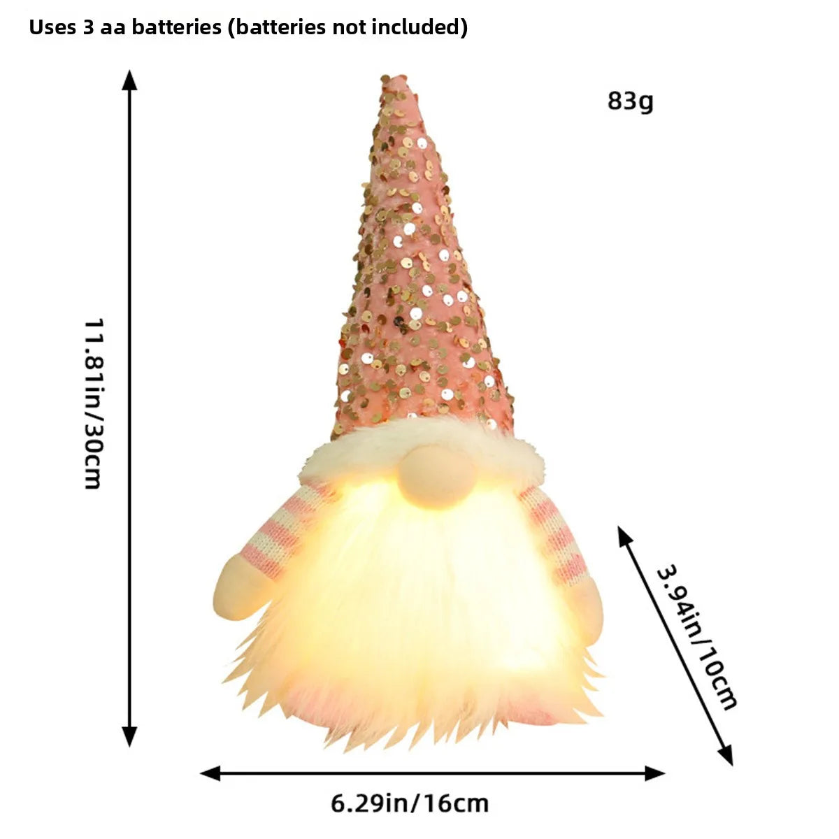 LED Christmas Gnome Decoration – Nordic Style Holiday Ornament