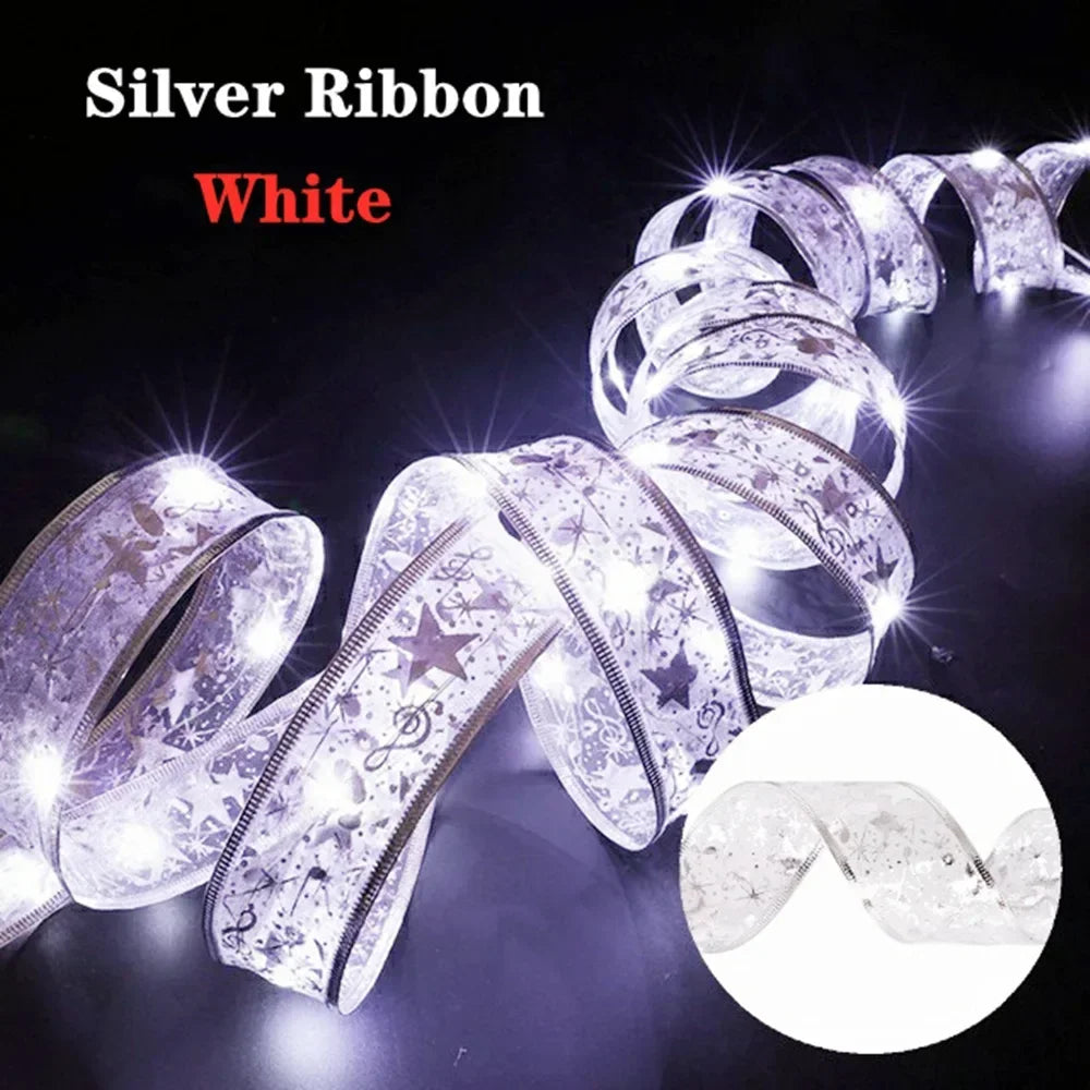 LED Christmas Ribbon Fairy Lights