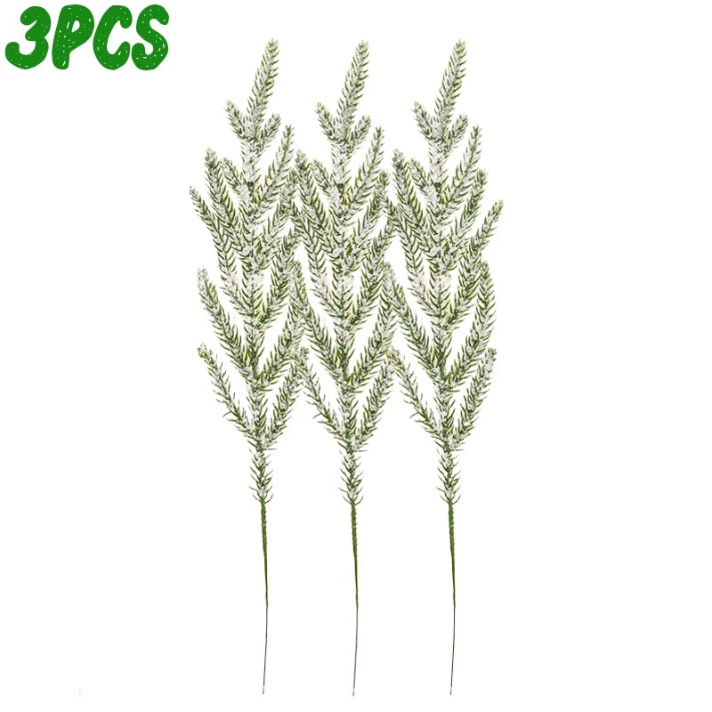Artificial Snow Pine Branches – 1/5/10/20 PCS Christmas Greenery for Tree & DIY Decor 🌲❄️✨