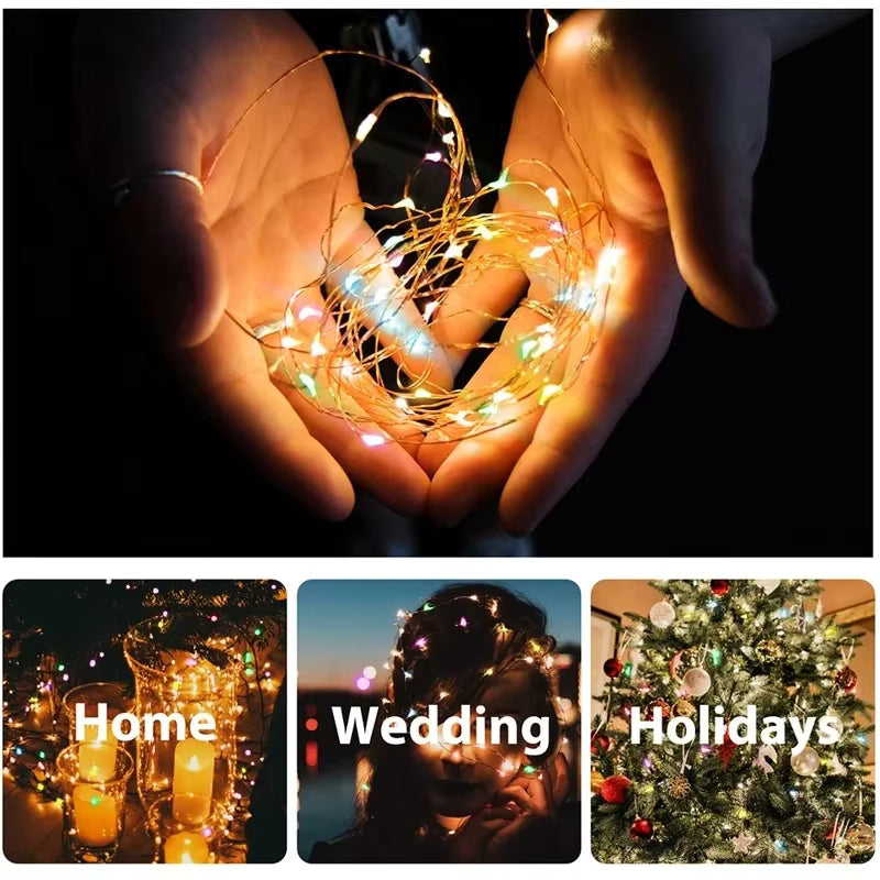 LED Solar String Fairy Lights – Waterproof Outdoor Garland for Garden & Christmas Decor (7M / 22M / 32M)