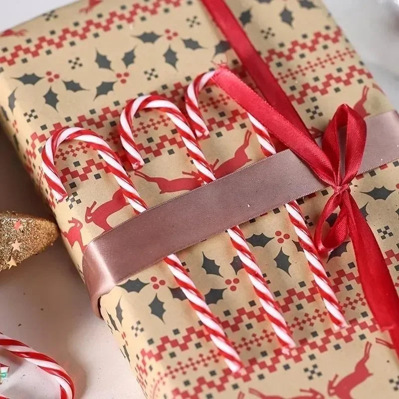 Acrylic Christmas Candy Canes – 20/40/60/100 PCS Hanging Ornaments 🍬🎄✨