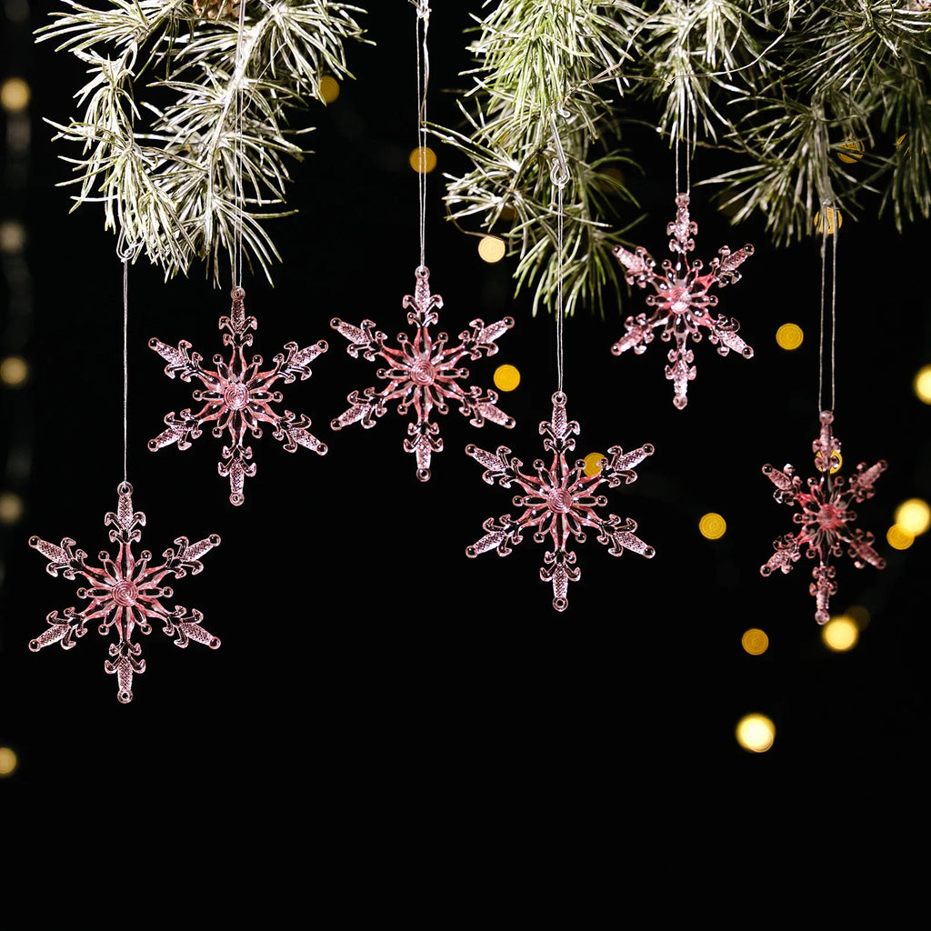 Transparent Acrylic Icicle & Snowflake Ornaments