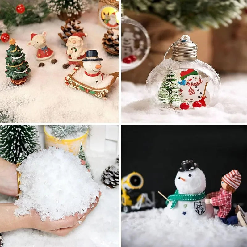 Magic Artificial Snow Powder – Fluffy Fake Snow for Christmas Decor ❄️✨🎄