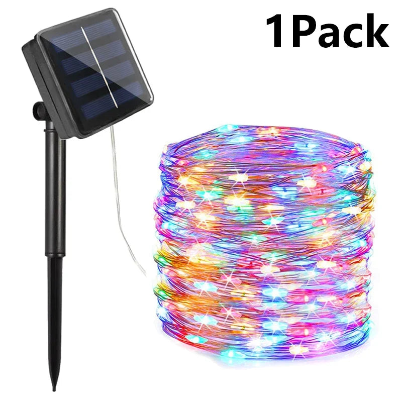 LED Solar String Fairy Lights – Waterproof Outdoor Garland for Garden & Christmas Decor (7M / 22M / 32M)