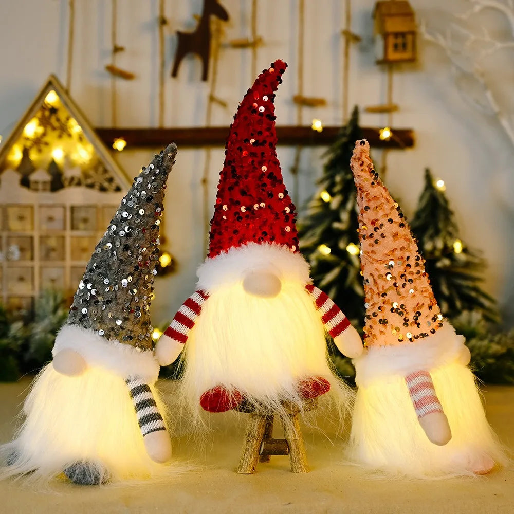 LED Christmas Gnome Decoration – Nordic Style Holiday Ornament