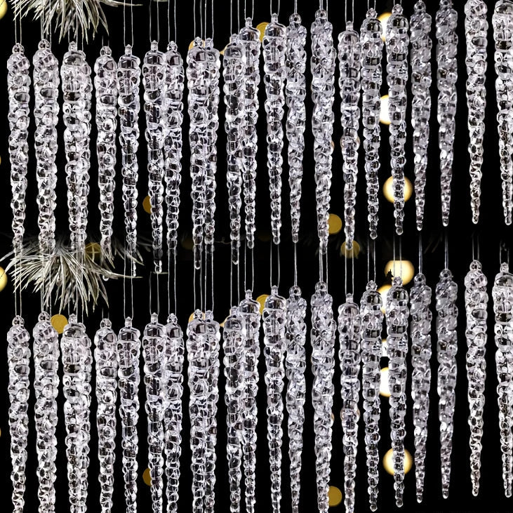 Transparent Acrylic Icicle & Snowflake Ornaments