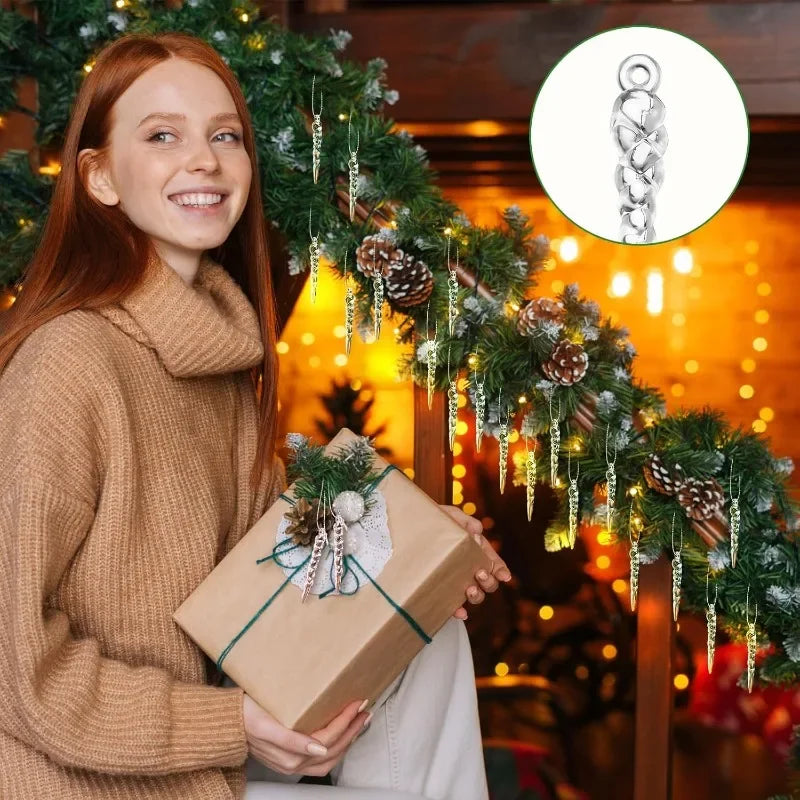 Transparent Acrylic Icicle & Snowflake Ornaments