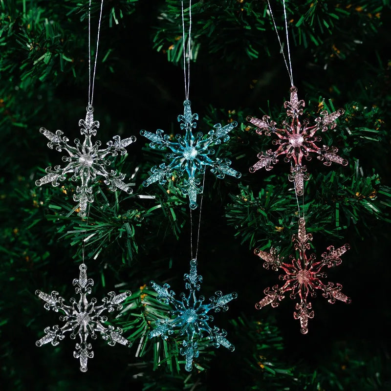Transparent Acrylic Icicle & Snowflake Ornaments