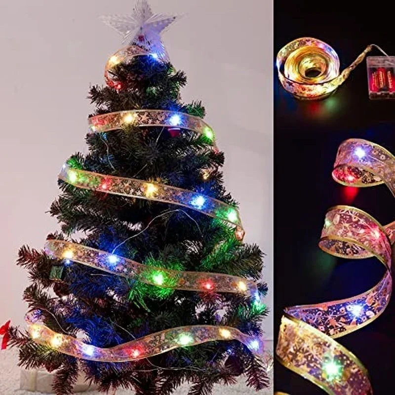 LED Christmas Ribbon Fairy Lights