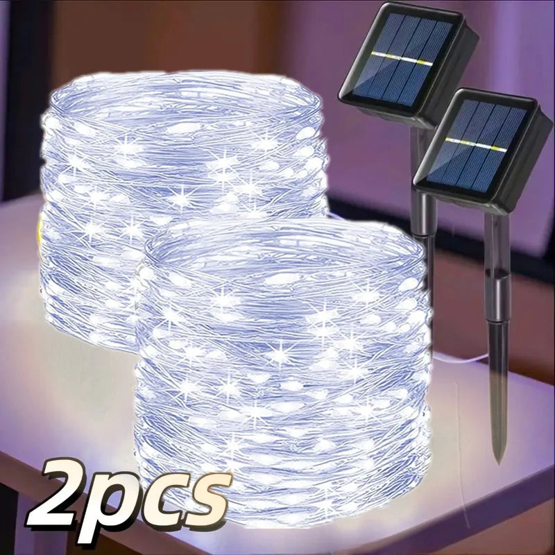 Solar Christmas Fairy Lights – Outdoor Waterproof LED String